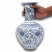 Authentic  Chinese Hand Painted Flower Vase